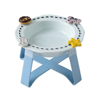 Ceramic Pet Bowl with Raised Stand for Cats and Small Dogs, Anti-Slip, Neck Protection, Food and Water Dish