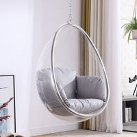 Bubble Hanging Chair Acrylic Swing for Indoor Outdoor Balcony Patio