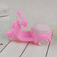 OB11 Dollhouse Miniature Pink Motorcycle Toy Accessory for 1/12 Scale Dolls