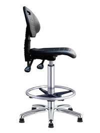 Anti-Static Lab Chair with Adjustable Height for Cleanroom, Workshop, and Medical Use