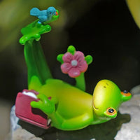Garden Rockery Fountain Ornament Outdoor Courtyard Lotus Pond Frog Figurine