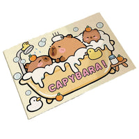 Capybara Diatomaceous Earth Bath Mat Super Absorbent Non-Slip Bathroom Floor Mat