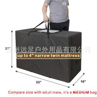 Waterproof Oxford Folding Mattress Storage Bag for Quilts, Blankets, Pillows, Clothing, Camping, and Travel
