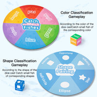 Wooden Magnetic Fishing Game Set for Toddlers, Educational Parent-Child Interactive Toy