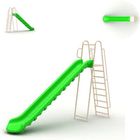 Outdoor Kids Slide and Swing Set with Net for Kindergarten and Playgrounds