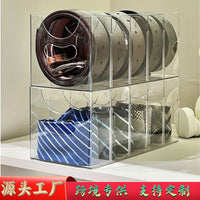 Clear Belt Organizer Box for Wardrobe, Multi-functional Storage Rack for Ties, Scarves, and Belts