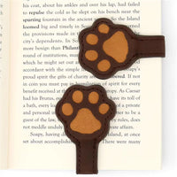 Vintage Irregular Cat Paw Magnetic Bookmark Clip, Multi-purpose Leather Bookmark for Books and Journals