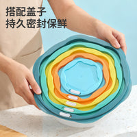 Food Grade PP Refrigerator Storage Containers with Lids - 5-Piece Set