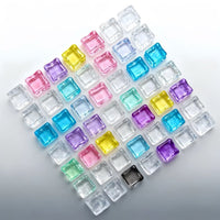 18mm Artificial Ice Cubes for Photography Props, Display, Fish Tank Decor, and DIY Crafts