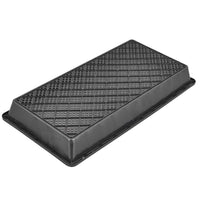 Rectangular Hydroponic Seedling Tray with Drainage Holes and Water Catch Tray, Durable Plastic