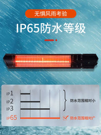 Outdoor Commercial Wall-Mounted Electric Heater for Large Area Outdoor Restaurants and Bars
