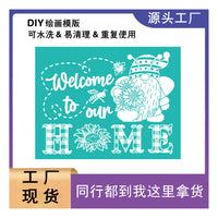 Reusable Self-Adhesive Mesh Stencil for DIY Craft Painting on Fabric & Other Surfaces