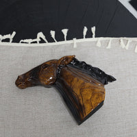 Vintage Resin Horse Head Sculpture Creative Ornament for Hotel Study Decor