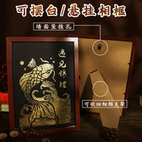 DIY Gold Foil Painting Kit with Frame for Crafts and Home Decor