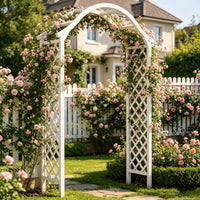Outdoor Wooden Archway for Climbing Plants, Garden Wedding Decor, and Landscape Accent