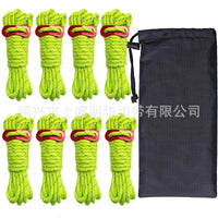 Reflective Guy Ropes for Camping Tents and Tarps, High-Visibility Windproof Ropes