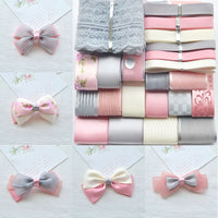 DIY Hair Bows and Clips Craft Kit with Ribbons and Accessories for Beginners