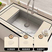 Minimalist Diatomaceous Earth Absorbent Mat for Kitchen Sink, Dish Drying, and Bathroom Countertops - Quick Dry & Non-Slip