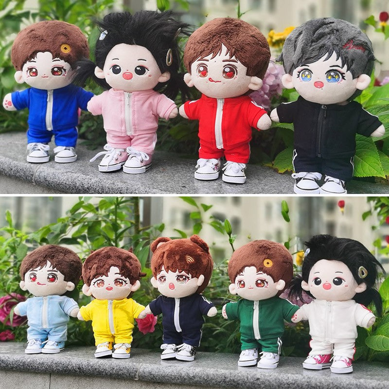 Doll Clothes Sportswear Set for 10cm, 15cm, 20cm Cotton Dolls