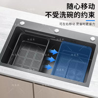 Stainless Steel Over-Sink Dish Drying Rack and Drainer Basket for Kitchen Sink