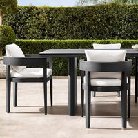 Outdoor Aluminum Patio Dining Set Waterproof Garden Table and Chairs for Hotel Balcony