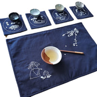 DIY Embroidery Kit for Tea Coasters and Placemats - Beginner-Friendly Craft Set