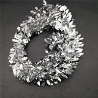 Metallic Artificial Leaf Garland for DIY Crafts and Floral Arrangements