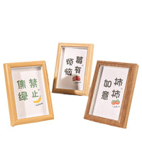 Wooden Photo Frame with Hollow 3D Design for Wall or Table Display, Various Sizes