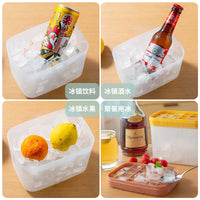 Double-Layer 24-Grid Ice Cube Tray with Lid, Easy Release Food-Grade Silicone Ice Mold for Freezer, Large Capacity Ice Storage Box