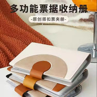 Deposit Slip Organizer Book with Magnetic Closure for Cash Management and Bank Passbooks