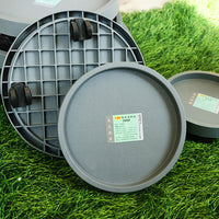 Resin Plant Pot Mover with Wheels, Heavy-Duty Round Plant Caddy with Root Control Base
