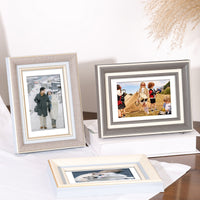 Elegant Photo Frame for Tabletop or Wall Mount, Available in Various Sizes (5, 6, 7, 8, 10, 12 inch, A4)