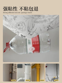 Pipe Cover Decorative Sticker for Gas, Drain, Heating Pipes - Self-Adhesive Wall Decal