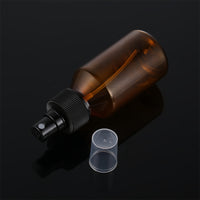 Amber Plastic Spray Bottle for Alcohol and Medicine, Portable Refillable Container