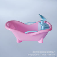 BJD Dollhouse Miniature Bathtub Toy for Kids