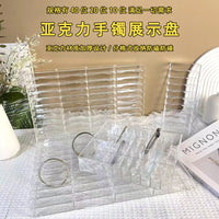 Acrylic Clear Bangle Display Stand for Jade and Jewelry