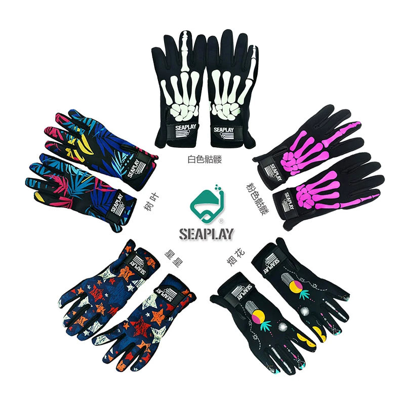 Seaplay 1.8mm Thermal Diving Gloves for Snorkeling Surfing