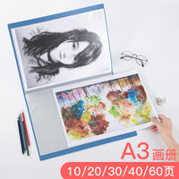 A3 Art Portfolio Folder with Transparent Sleeves for Drawings and Documents
