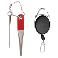 Fishing Line Cutter and Hook Sharpener Set, Stainless Steel, Portable