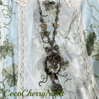 Morning Dew Rose Garden Lolita Handmade Necklace