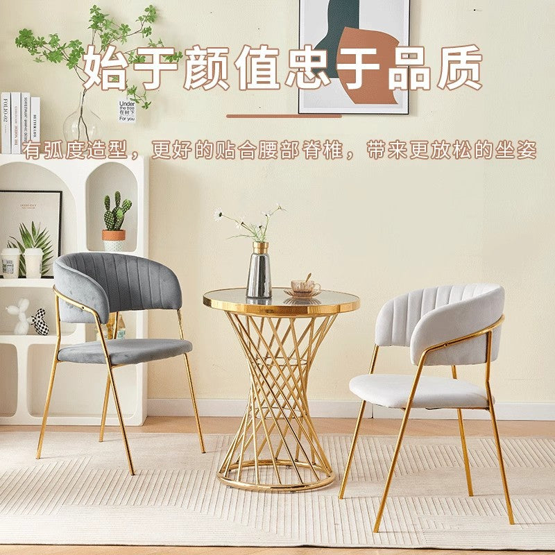 Minimalist Luxury Dining Chair and Table Set for Home, Restaurant, or Salon