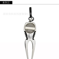 Golf Divot Repair Tool with Ball Marker, Aluminum Alloy