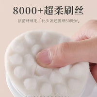 Japanese Style Cat Paw Long Handle Bath Brush Soft Bristle Body Scrubber for Back