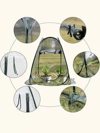 Mini Greenhouse Cover for Plants, Waterproof Warm House for Potted Flowers and Succulents, Anti-freeze Small Flower Shed