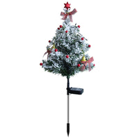 Solar Powered Christmas Tree Garden Stake Lights Outdoor Decorative Lawn Lamp with 8 Lighting Modes