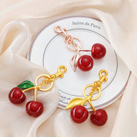 Cherry Keychain Pendant Car Bag Charm Creative Decoration