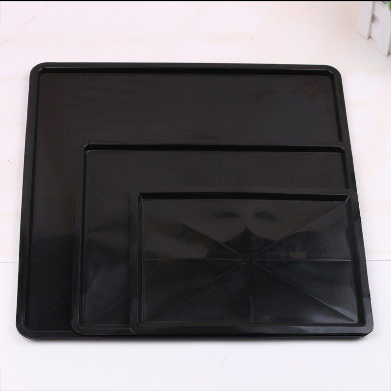 Rectangular Ceramic Succulent Planter Tray with Drainage Base