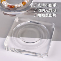 Acrylic Jewelry Display Tray for Bracelets and Beads, Art Style Storage and Photography Prop