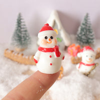 Christmas Dollhouse Miniature Snow Scene Decoration Set