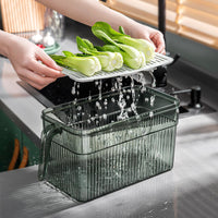 Refrigerator Storage Box Food Fresh-keeping Container with Lid for Eggs, Vegetables, and Fruits